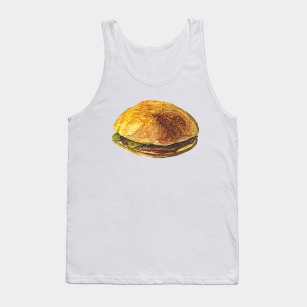 hamburger Tank Top by lisenok